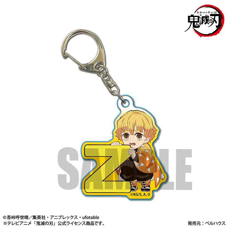 Demon Slayer: Trading Acrylic Keychains Alphabet Ver. Blind Box - 1 Unidade Aleatória